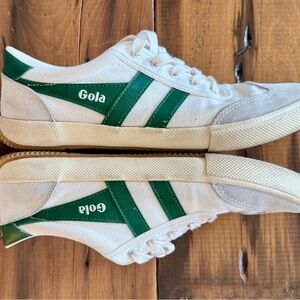 Gola Men's White and Green Sneakers